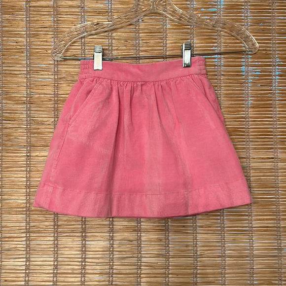 🍭Crewcuts pink corduroy girl’s skirt with side pockets. Like new. Size: 4-5 - Picture 2 of 9